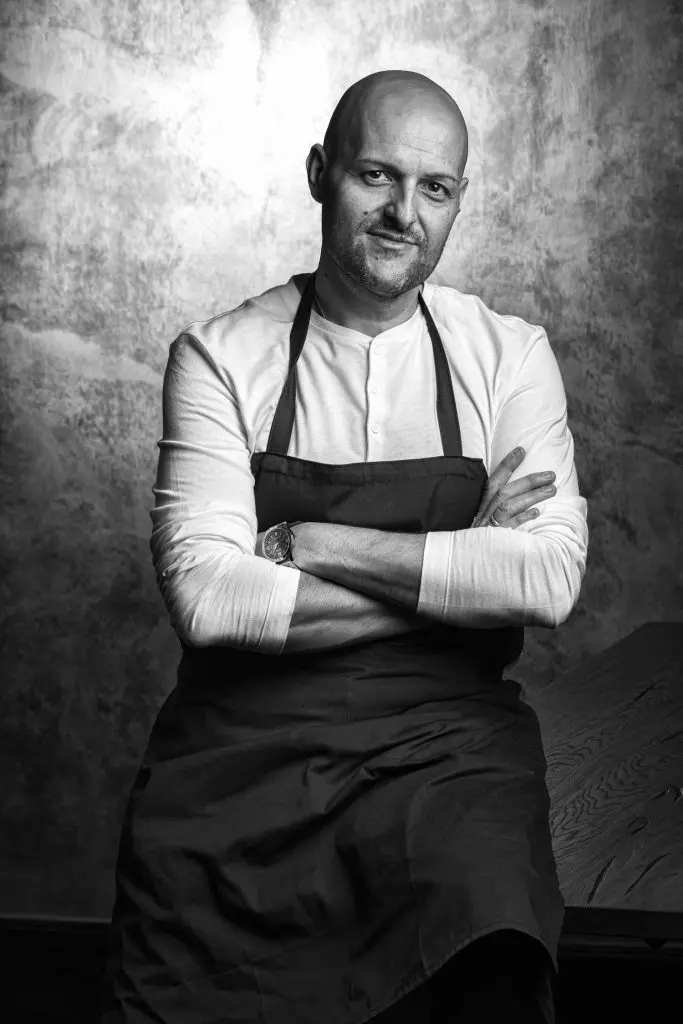 Retrato del chef Andrea Bernardi